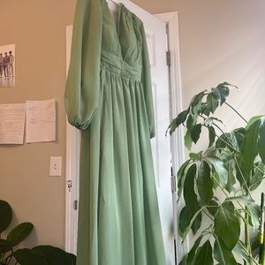 Green ballroom dress